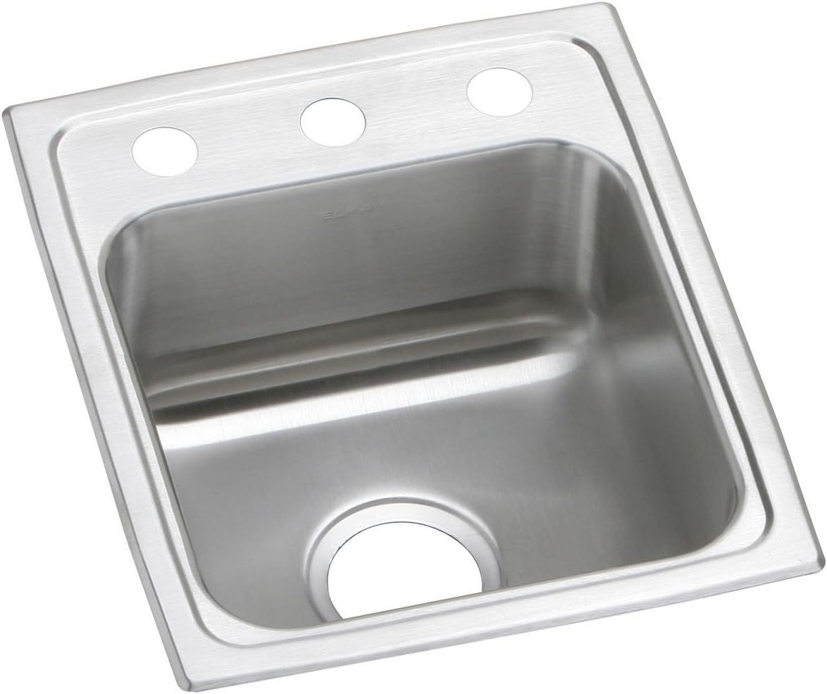 Elkay Celebrity Psr15173 Single Bowl Top Mount Stainless Steel Bar