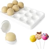 MITCHENIFY Round Cake Pop Mold and Tray, Baking Molds, Cakepop Molds Shapes | Sphere Cake Pop Cutter Kit, Easy to Use and Clean, Home Baking, Birthday Parties,Wedding Desserts, Gift for Baking Lovers