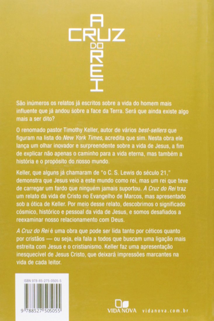 Livro 'A cruz do Rei' de Tim Keller