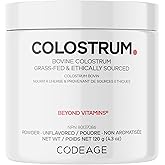 Codeage Bovine Colostrum Powder Supplement - 4-Month Supply - 1000mg per Serving - Grass-Fed, Ethically Sourced - First Milk