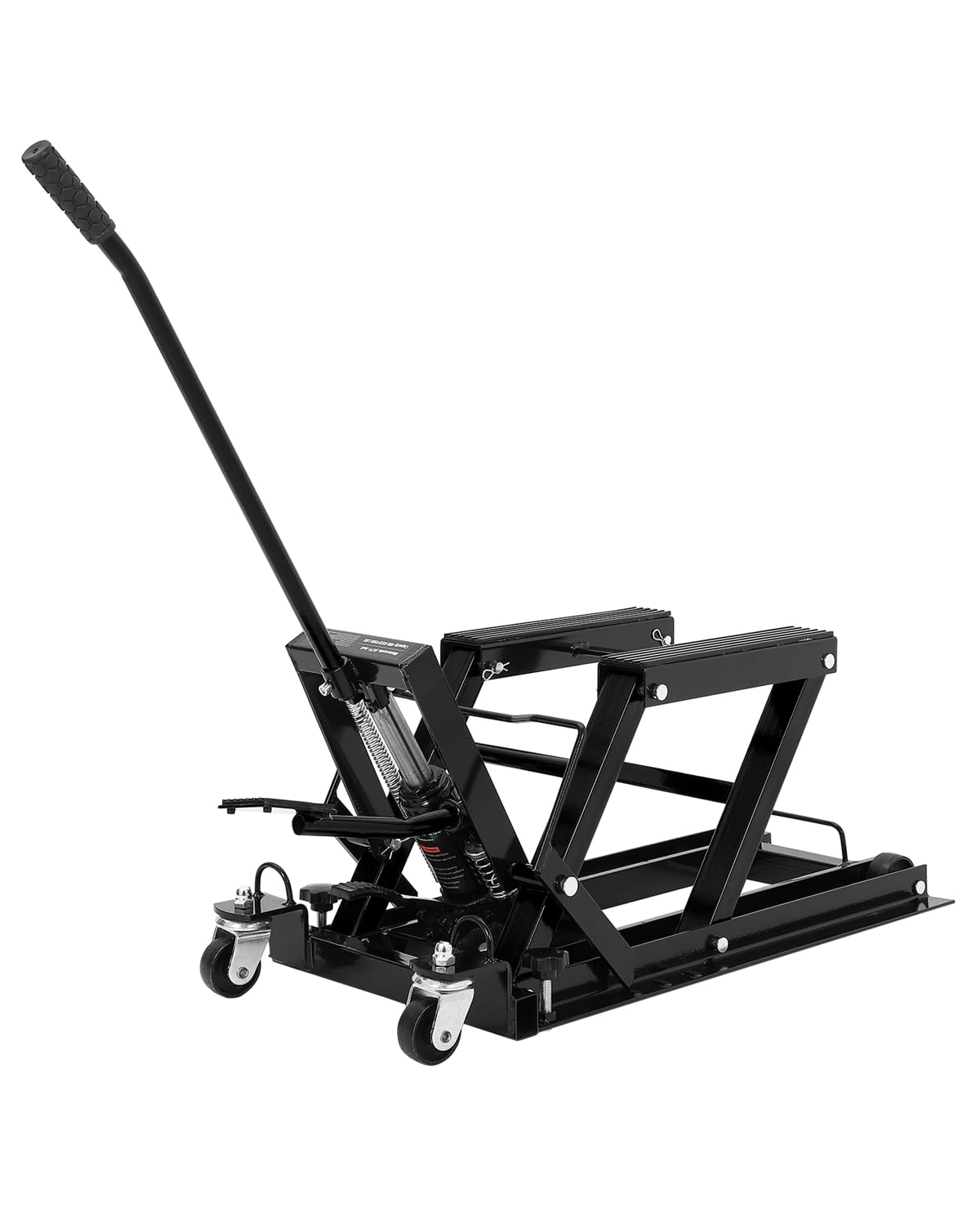 Photo 1 of **Untested**
Hydraulic Motorcycle Lift Jack 1500 LBS, Motorcycle Scissor Jack with Foot Pedal & Wheels, 4.7"-14.57" Hydraulic Motorcycle Lift Stand for Motorcycle ATV UTV Garage & Workshop, Black