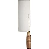 Dexter-Russell S5198 Traditional Chinese Chef’s Knife, 8" x 3-1/4" High Carbon Stain-Free Steel Blade, Walnut Handle, Profess