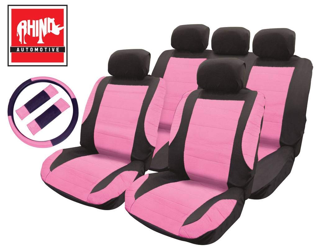 Buy RHINO AUTO Rhino Automotive© Luxury Pink Girly Car Seat Cover Set