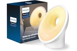 �鶹�� Exclusive Philips HF3650/60 SmartSleep Sleep and Wake-Up Light, Simulated Sunrise and Sunset, Multiple Lights and Soun