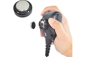 UAYESOK Magnetic Mobile Radio Mic Car Mount Holder, CB Mic Hanger Clip with Adhesive Back for Kenwood KMC-30 KMC-32 KMC-35 KMC-36 Motorola PMMN4090 HMN3596A HLN9073 RMN5052A