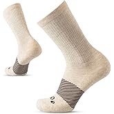 OS1st Wicked Comfort Merino Wool Crew Socks – Max Cushion, Light Compression, Blister Protection, Breathable