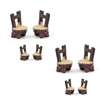 Aapno Rajasthan Miniature Table & Chair Garden Toy Showpiece Set of 8
