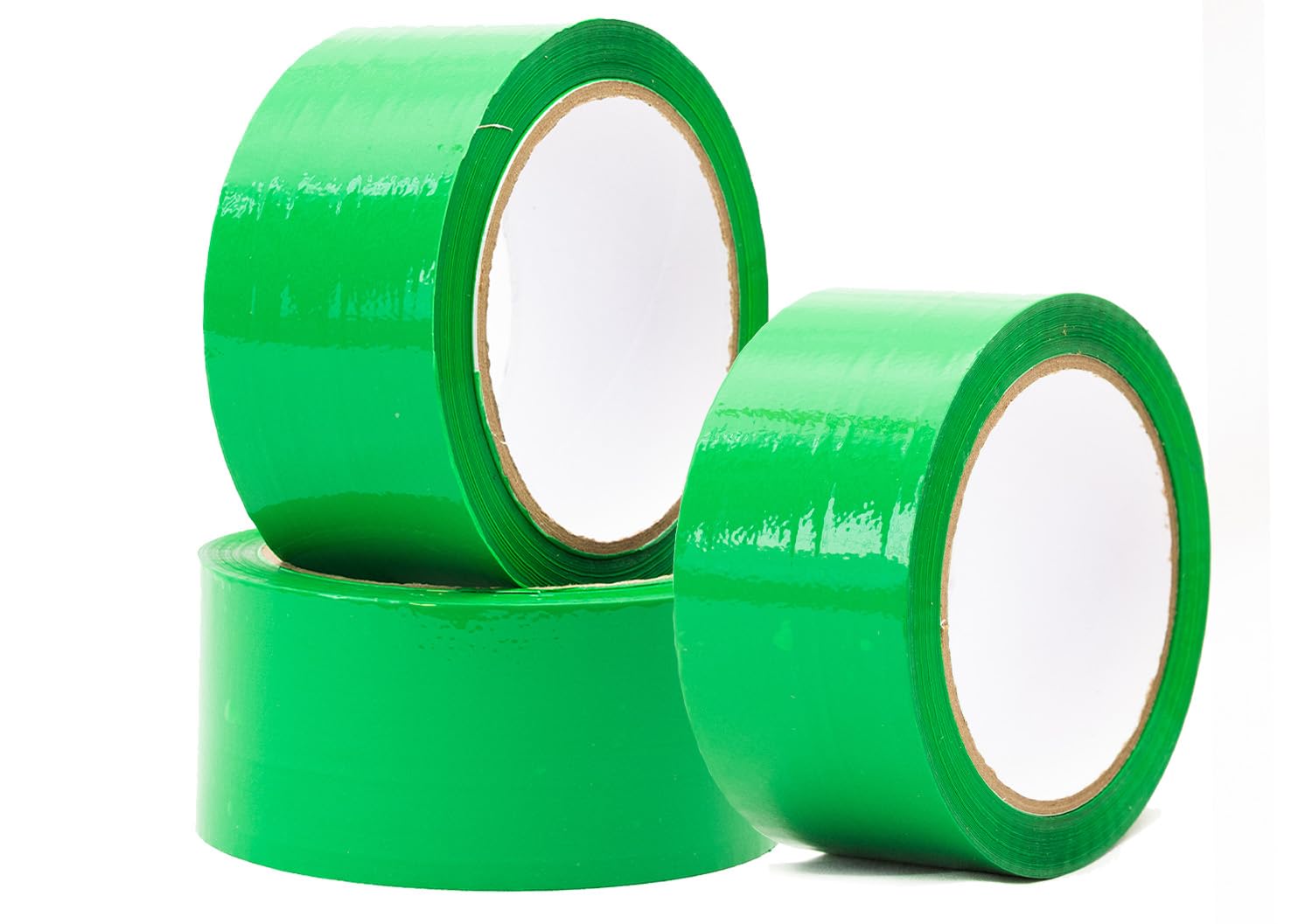 MAX SOLUTIONS Low Noise 50MM x 66M Coloured Packaging Tape for Parcels and Boxes Heavy Duty Coloured Box Packing Tape Provides a Strong, Secure and Sticky Seal for your Boxes (Green, 6 Tapes)