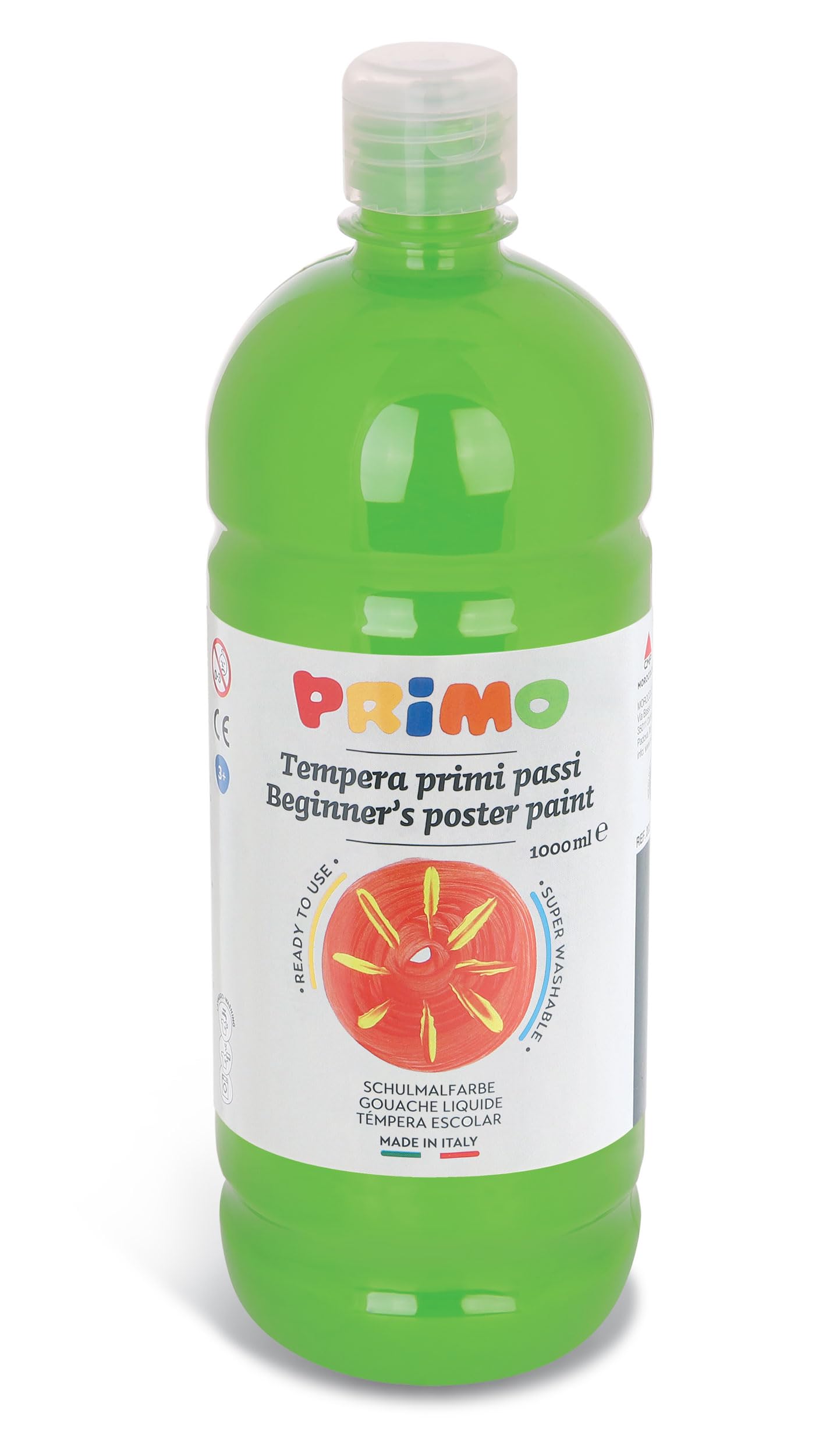 FL. TEMPERA 1 lt. primo VERDE CHIARO 600 x1
