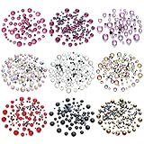 4500pcs Mixed 9 Colors Mixed Sizes Glass Rhinstones Flatback Hot Fix Stones 500pcs/color (Mixed Colors 1)