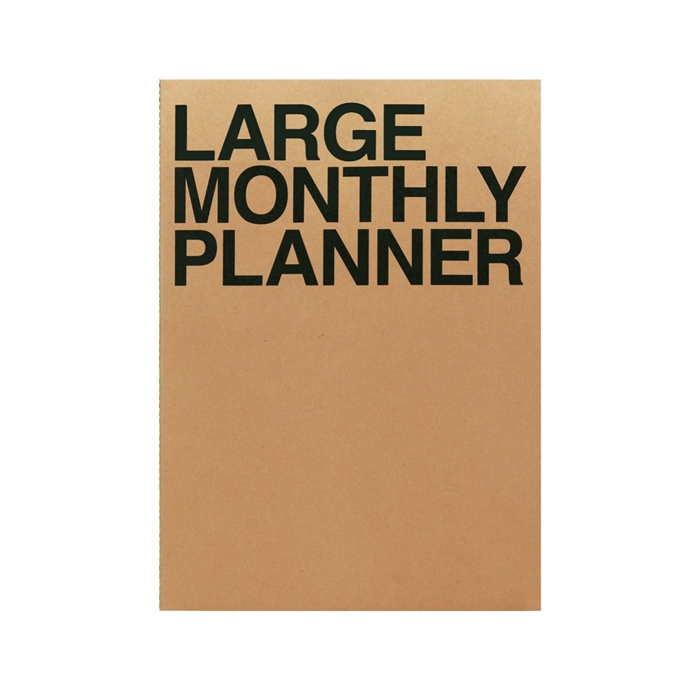 Jstory Large Personal Monthly Planner 14 Sheets Brown