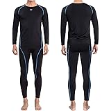 FITEXTREME MAXHEAT Mens Thermal Underwear Long Johns Set with Fleece Lined