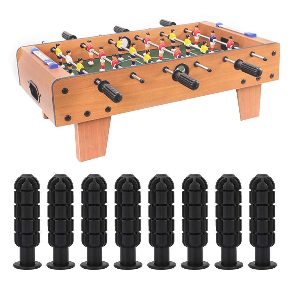 YunhanyDirect 8Pcs Table Soccer Handle Grip Table Foosball Part Replacement Handle with Non-slip Design