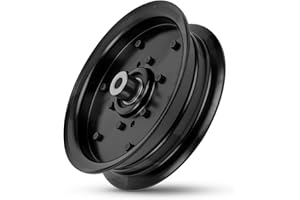 Hunter-wish 756-04511B Flat Idler Pulley Compatible with TRO y-Bi lt 42" 46" 50" 54" Decks - 756-04511A Pulley Compatible with Cu b Ca det RZT-L42 RZT-L46 RZT-L50KW, Replaces 756-04511