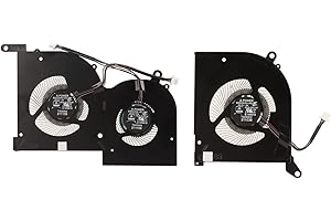 CPU GPU Cooling Fan Replacement for MSI GS66 Cooling Fan for MSI GS66, 10SD, 10SGS, 10SFS, 10SF, 10SE, MS 16V1, MS 16V2, WS66