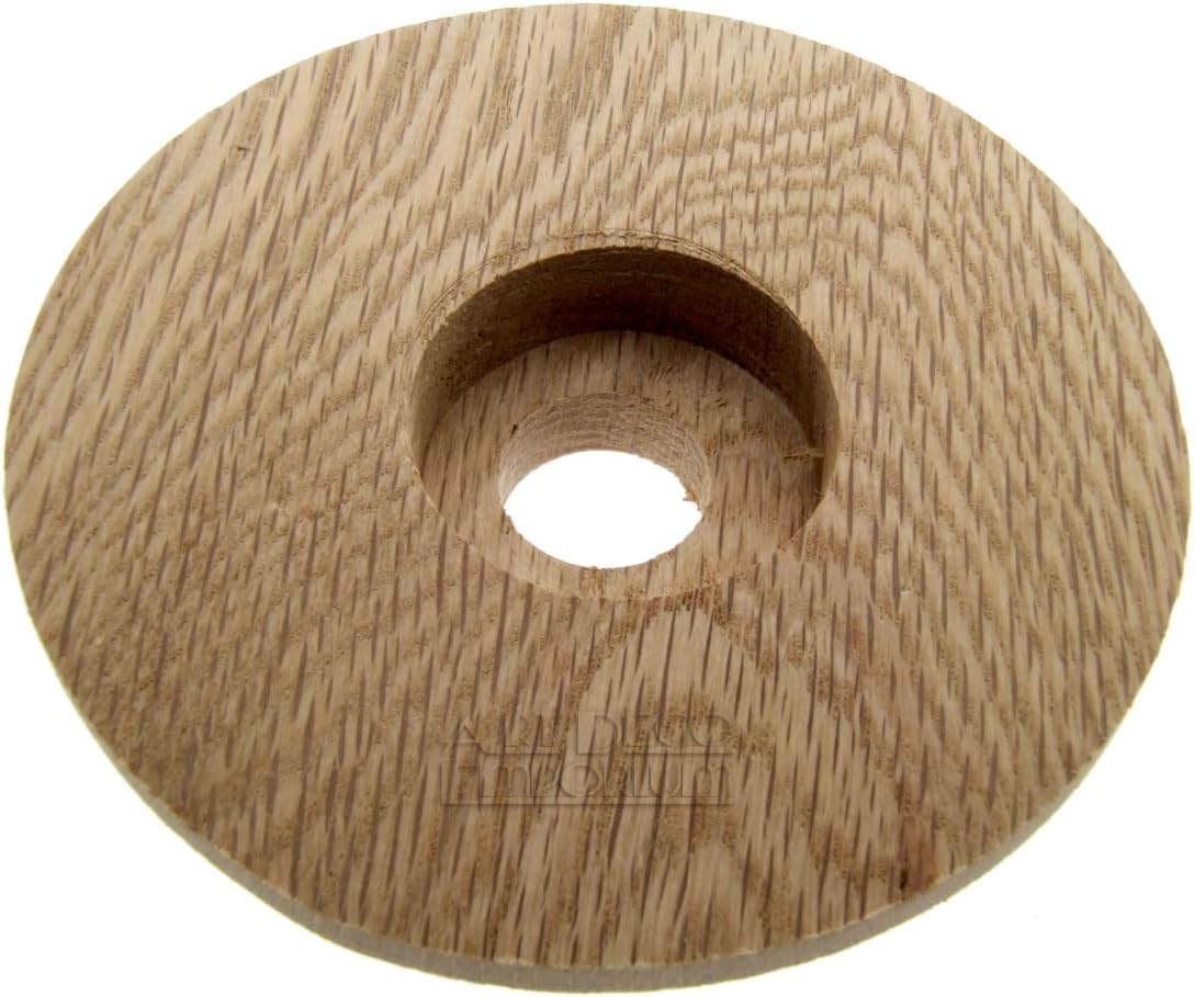 Solid Natural Oak Ogee Profile Round Mount for Period Vintage and Bakelite Ceiling Roses, Ceiling Rose Mount, 1 Pack - Image 3
