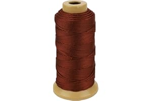MCFANBE Twisted Nylon Line Twine String Cord for Gardening Marking DIY Projects Crafting Masonry (Brown, 1.5mm-328 feet)