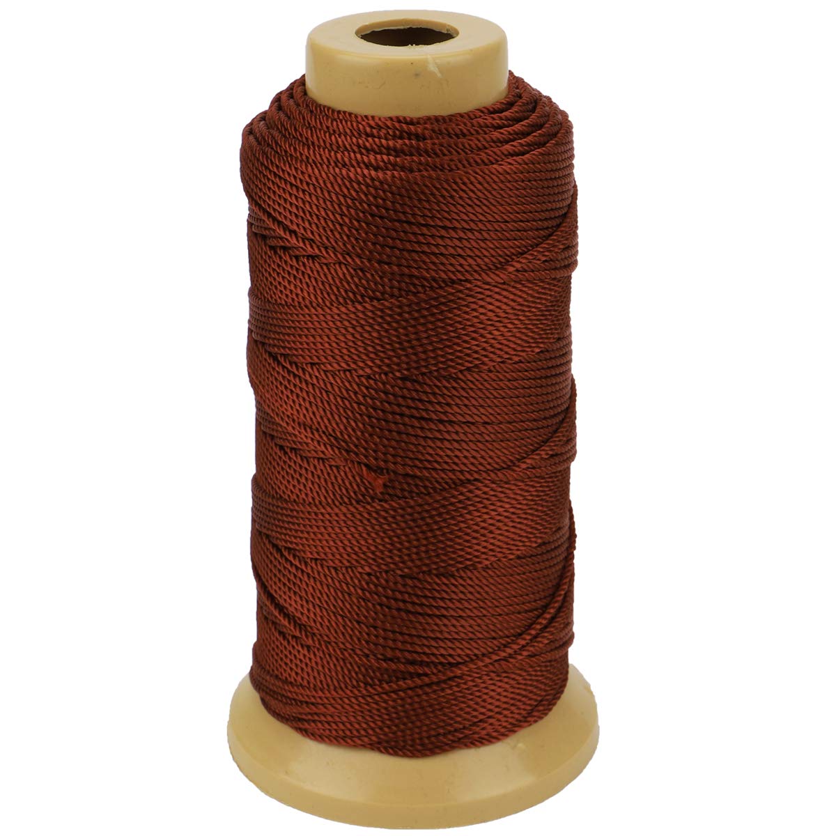 McFanBe 328 Feet Twisted Nylon Twine String Cord for Gardening Marking DIY Projects Crafting Masonry (1.5mm-328 feet, Brown)