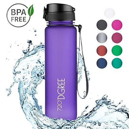 720°DGREE Trinkflasche “uberBottle“ - 1L | Wasserflasche Auslaufsicher | Sportflasche BPA-Frei | Schule, Sport, Wasser, Fahrr