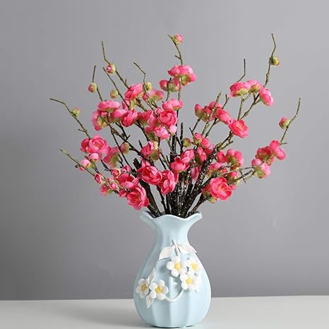 Amazon セラミックドライフラワーデコレーション 屋内リビングルームホームデコレーションダイニングテーブルイラストシンプルな装飾手織り人工人工植物 D 人工観葉植物 オンライン通販