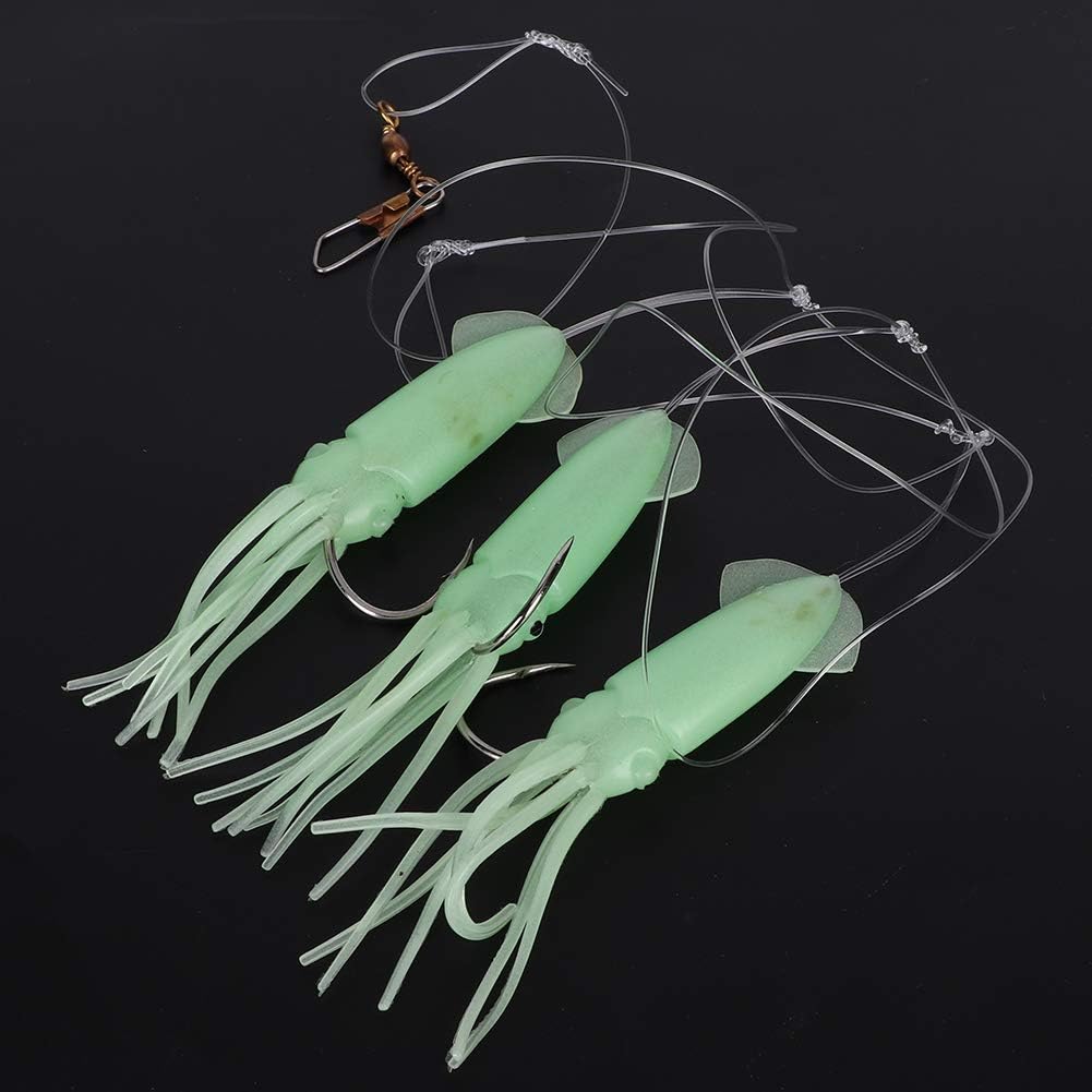 【𝐂𝐡𝐫𝐢𝐬𝐭𝐦𝐚𝐬 𝐆𝐢𝐟𝐭】Portable Good Toughness 3Pcs Squid Bait String Hook