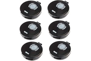 SAIM Fingerprint Ink Pad, Notary Mini Black Thumbprint Ink Pads Inkless for Notary Supplies, Identification and Security ID, Professional Fingerprint Pad 1.65 x 1.65 Inch - 6 PCS