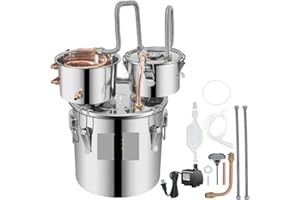 Still Distiller Alcohol DIY Moonshine Equipment Stainless Steel Brewing Machine for Whisky Wine Beer Dispenser for Beginners 