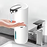 Automatic Soap Dispenser – 13.5 oz Touchless Foam Soap Dispenser,USB Rechargeable Sanitizer Dispenser Electric Wall Mounted Motion Sensor Waterproof Soap Dispenser Pump for Bathroom Kitchen Dish Soap