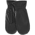 Pratt & Hart Snowfall Women’s Leather Mittens (Gloves for Winter Driving and Skiing) Fleece-Lined Glittens with Finger Liners