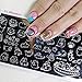 NICOLE DIARY Nail Art Stamp Template Rectangle Cute Cat Design Image Plate L015 12x6cm