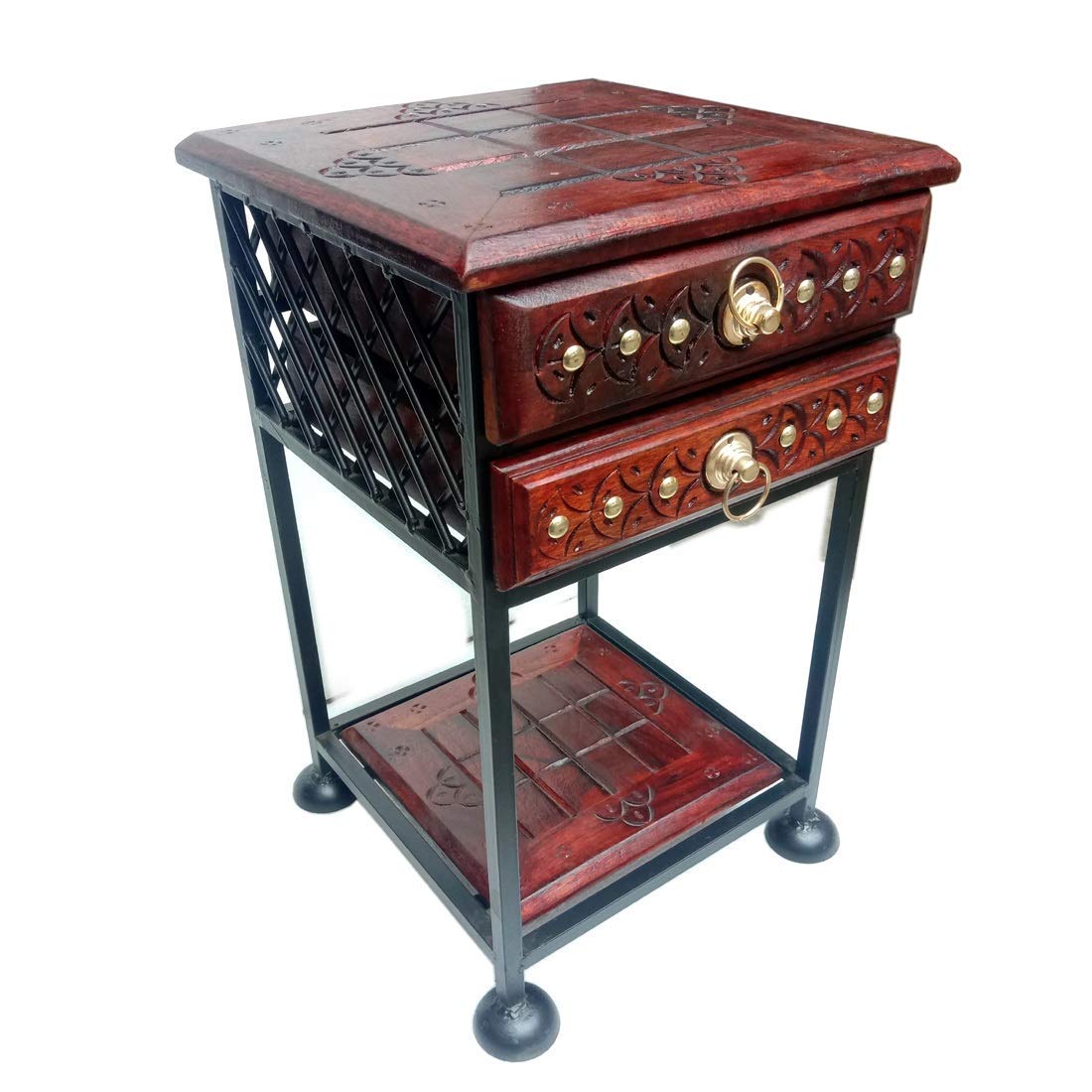 WoodHut Wrought Iron Bedside Table/Coffee Table/End Table/Sofa Table