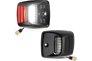 LESAUCE LED License Plate Light For 2005-2015 Toyota Tacoma & 2000-2013 Tundra Pickup Truck, SMD 6000K White Tag Lamp Assembly Replacement