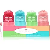 KIMUSE Lip Mask Set, Lip Sleeping Mask, Overnight Lip Treatment for Dry Lip, Flaky, Moisturizing, Vitamin C, Shea Butter & Antioxidants