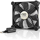 AC Infinity MULTIFAN S4, Quiet 140mm USB Fan, UL-Certified for Receiver DVR Playstation Xbox Computer Cabinet Cooling