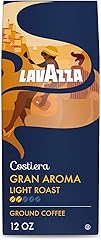 Lavazza Costiera Gran Aroma Ground Coffee 12oz Bag, Light Roast, Smooth and Aromatic Taste, Intensity 2/5, 100% Arabica, Idea