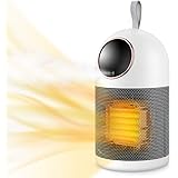 Schloß 2-in-1Electric Space Heater with Humidifier Function, Desktop Ceramic Room Small Heater, Rapid Heated Portable Heater,