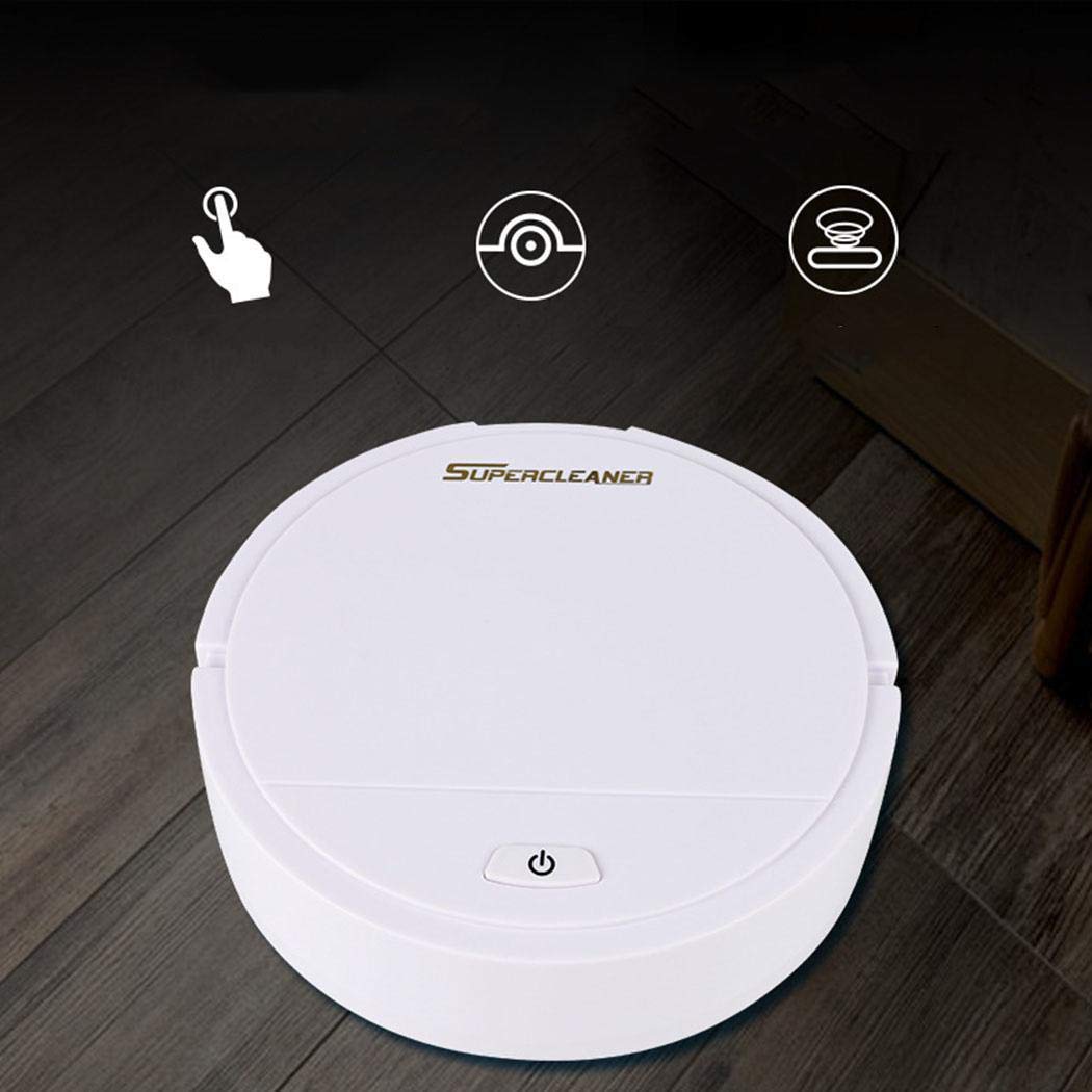 Robot Vacuum Cleaner Sweeping and Mopping Robotic Vacuum Cleaning Dust and Pet Hair, Strong Suction Route Planning on Hard Floor, Carpet and All Floor Types