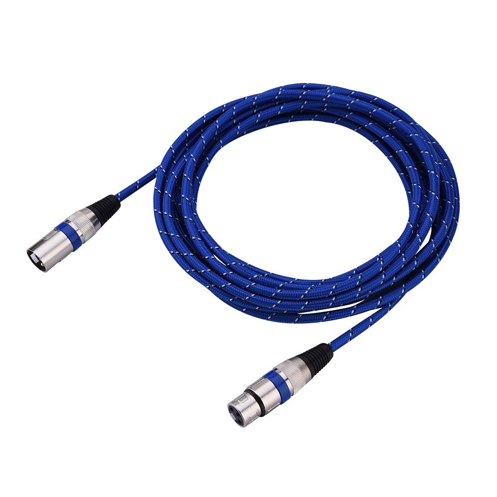 Zerone XLR Cables Male to Female Micro Cable Lead Mini XLR 3Pin Audio Cable Balanced XLR/Mic Patch Cable For Amplifiers Microphones Mixer (5m)