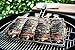 Fish Grilling Basket - Trout BBQ Grill Basket - Holds 4 Whole Fish - Stainless Steel With A Soft Grip