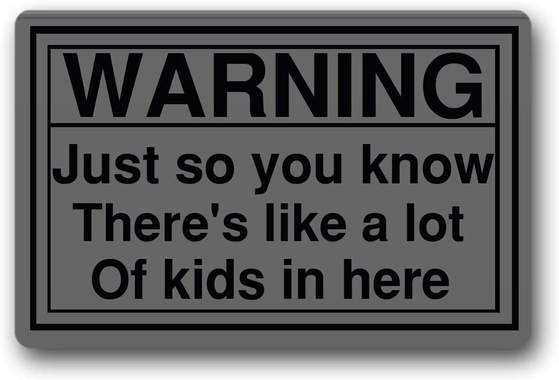 just so you know there's like a lot of kids in here Funny Door Mat Indoor/Outdoor Rubber Non Slip Doormat For Patio Front Door
