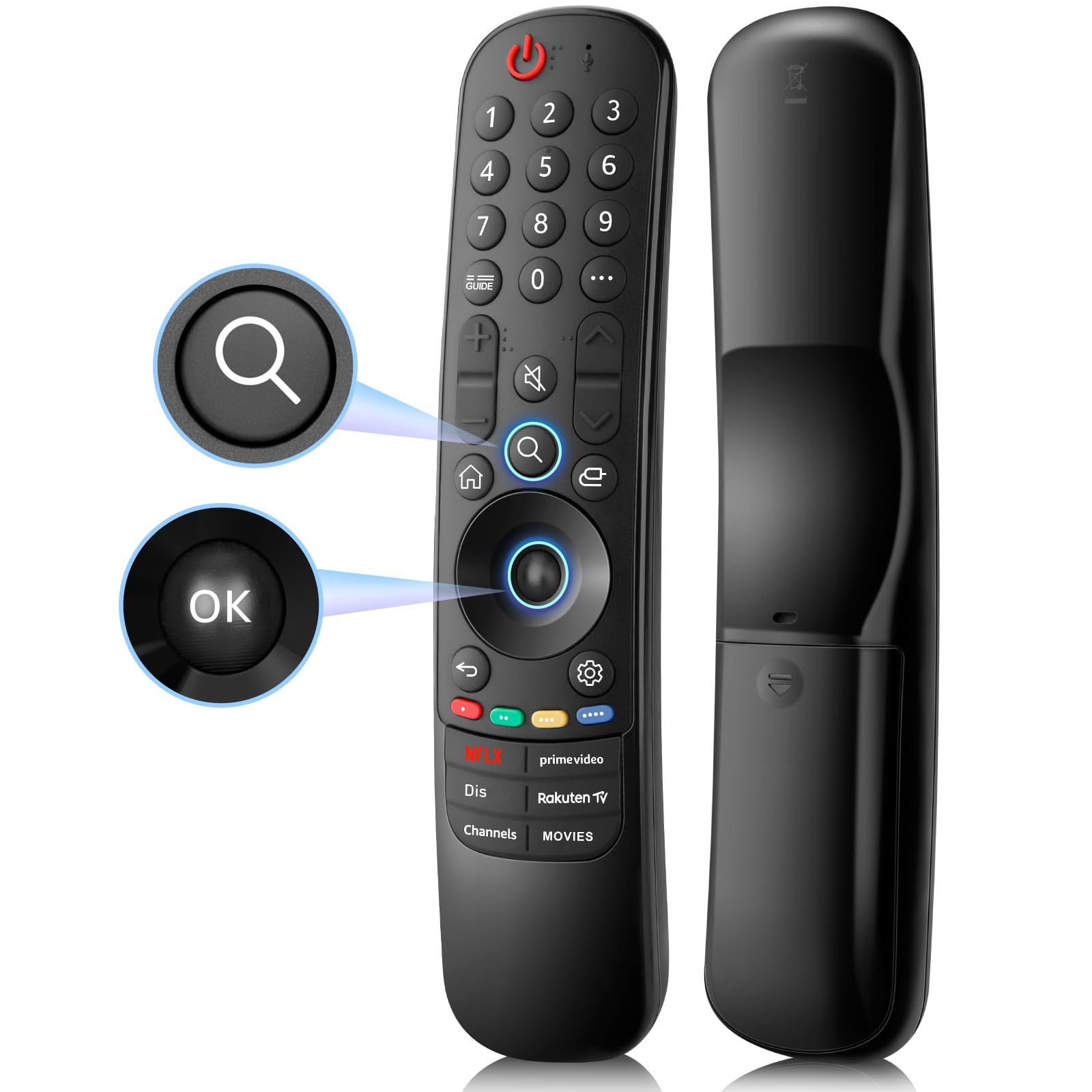Replacement Remote for LG-Smart-TV-Remote, Universal Remote Compatible with LG OLED QNED NanoCell 4K Smart TVs (NO Voice & NO Pointer) — image 1