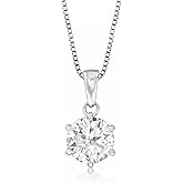 Ross-Simons 1.00 Carat Moissanite Solitaire Necklace in Sterling Silver