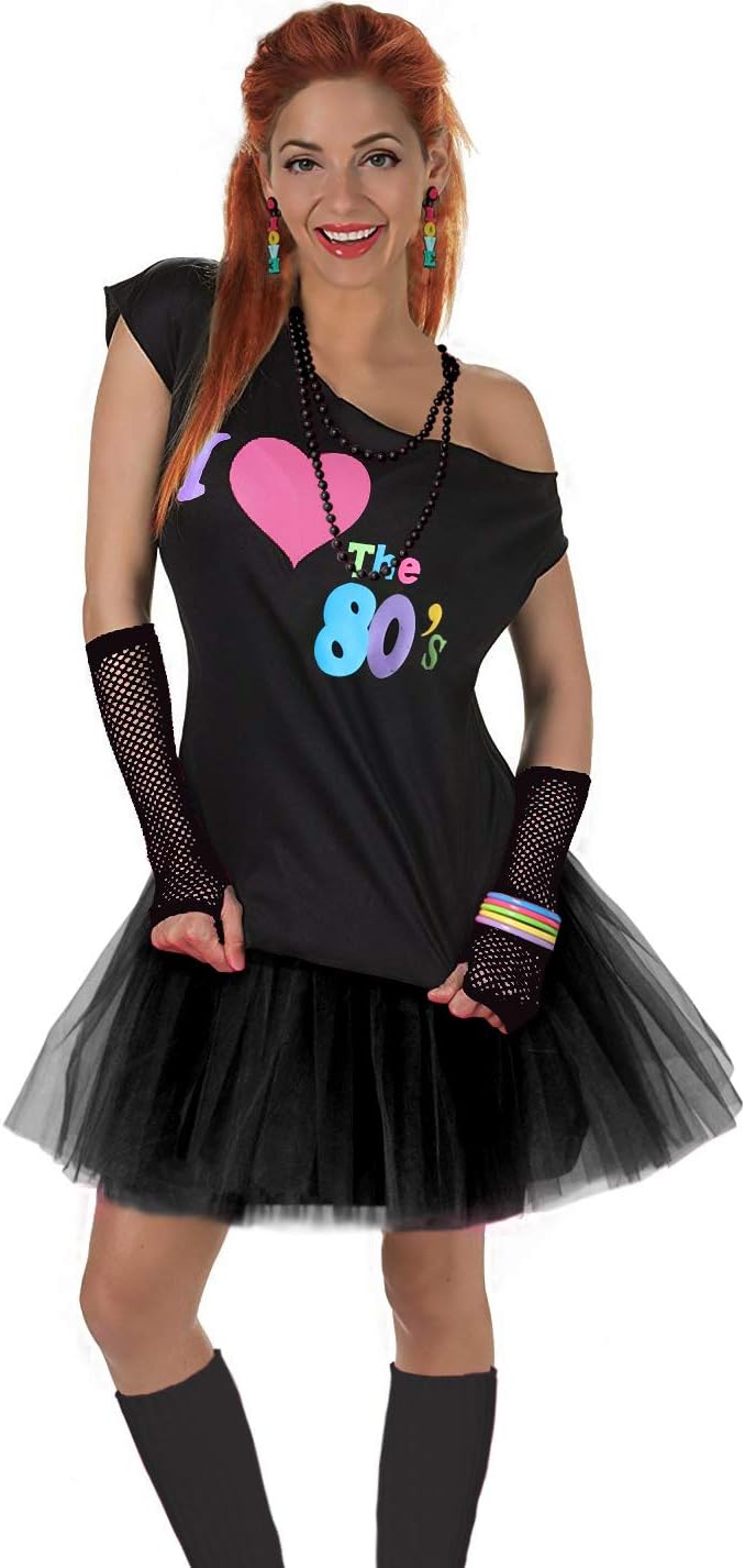 Women's I Love The 80's T-Shirt 80s Outfit accessories