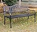 SUPERJARE Outdoor Patio Chair with Middle Table, Graden Bench for 2 Person, Black