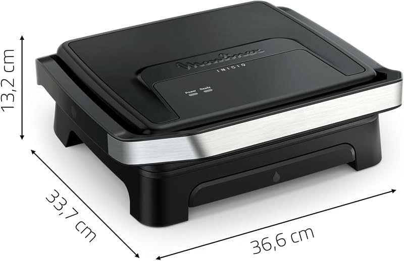 Inicio, Plancha de Paninis y Grill de 2000W, Negra