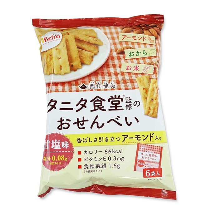 Amazon 栗山米菓 Befco タニタ食堂r 監修のおせんべい アーモンド