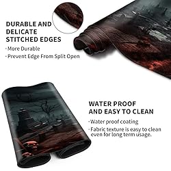 EDGFRTOIO Playmat 24" x 14" Game Mats Tabletop