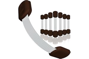 SKYLA HOMES Baby Locks (8-Pack) Child Safety Cabinet Proofing - Safe Quick and Easy 3M Adhesive Cabinet Drawer Door Latches No Screws & Magnets Multi-Purpose for Furniture Kitchen Ovens Toilet Seats