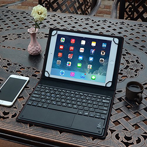 Eoso TouchPad Keyboard case for Tablets,2in1 Bluetooth Wireless