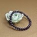 Amandastone Natural Purple Crystal 6mm Round Beads Stretch Bracelet 7 Inch